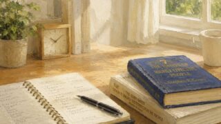 読書するときは必ずメモ帳とともに 