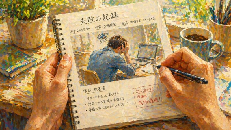 失敗を記録することの意味