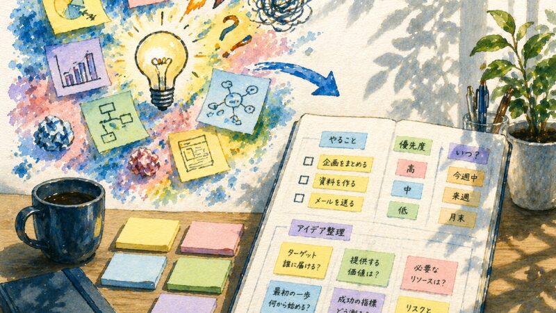 ブログを書くことは頭の中を整えること