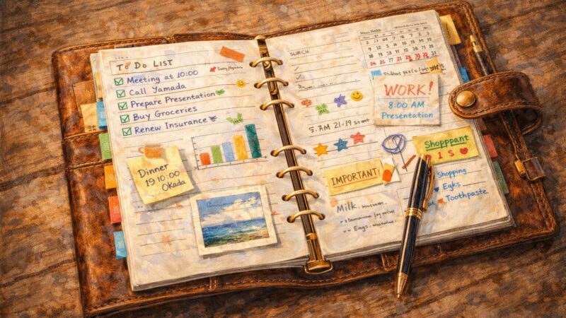 システム手帳でライフログを続けるコツ